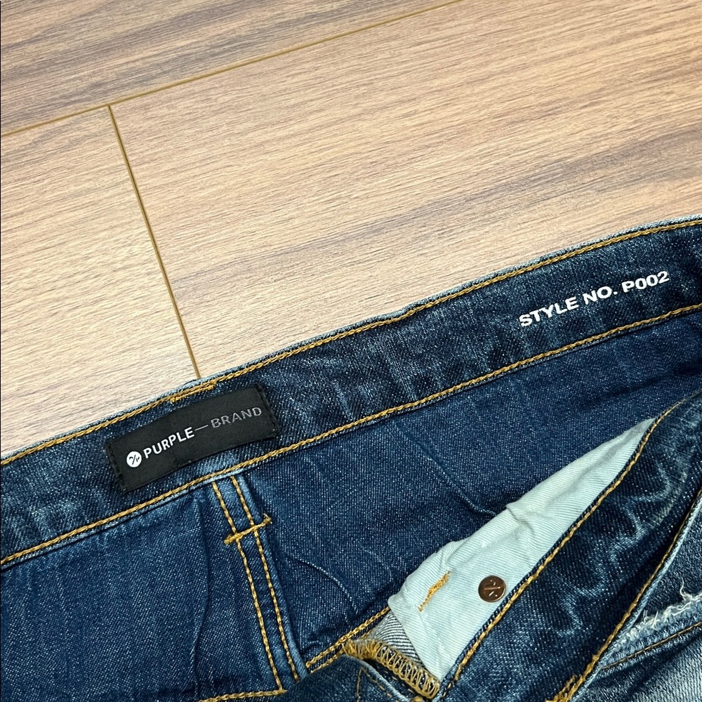 Purple Brand Style No. 0002 Button Fly Skinny Jean with Paint Splatter Size 31 - Picture 2 of 12